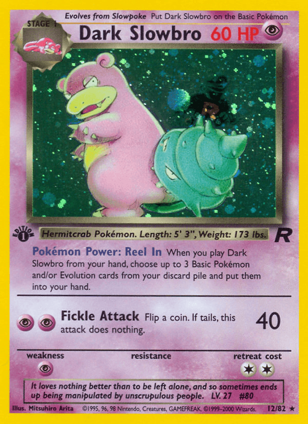 Dark Slowbro artwork — Team Rocket 12/83