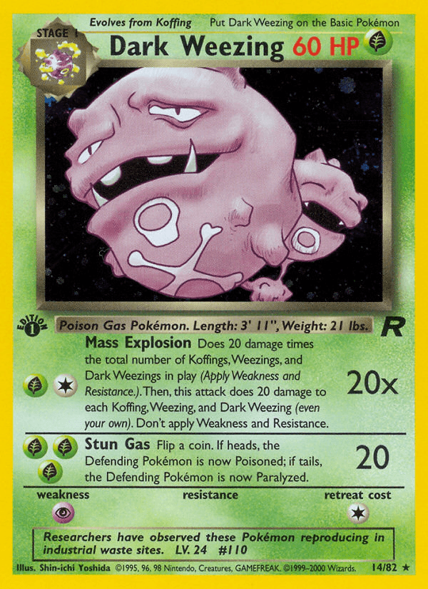 Dark Weezing — Team Rocket 14/83