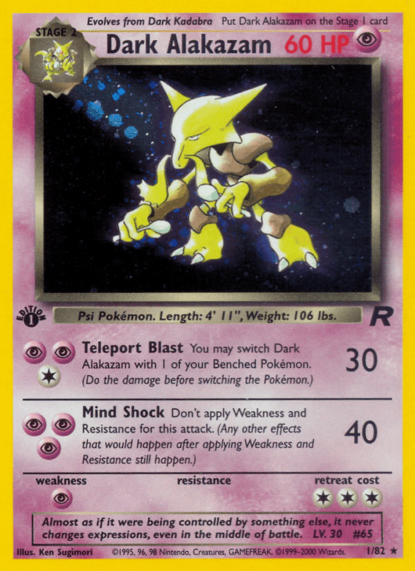 Dark Alakazam — Team Rocket 1/83
