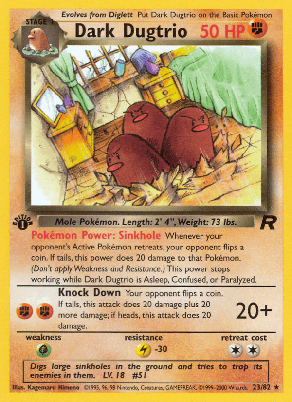 Dark Dugtrio — Team Rocket 23/83