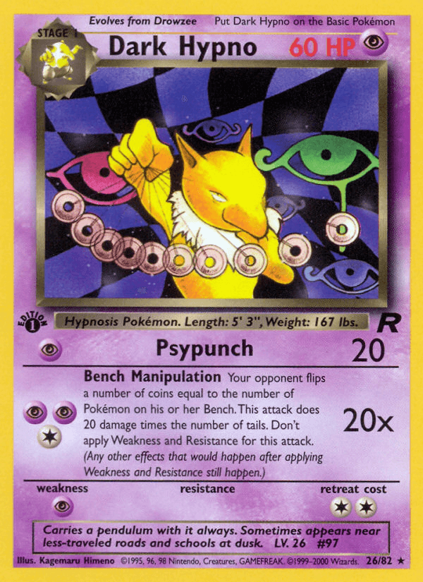 Dark Hypno artwork — Team Rocket 26/83