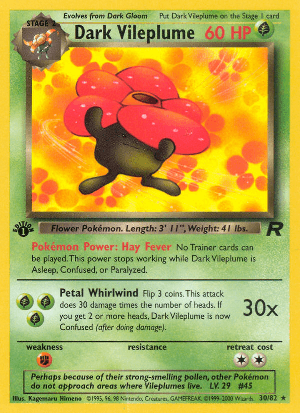 Dark Vileplume — Team Rocket 30/83