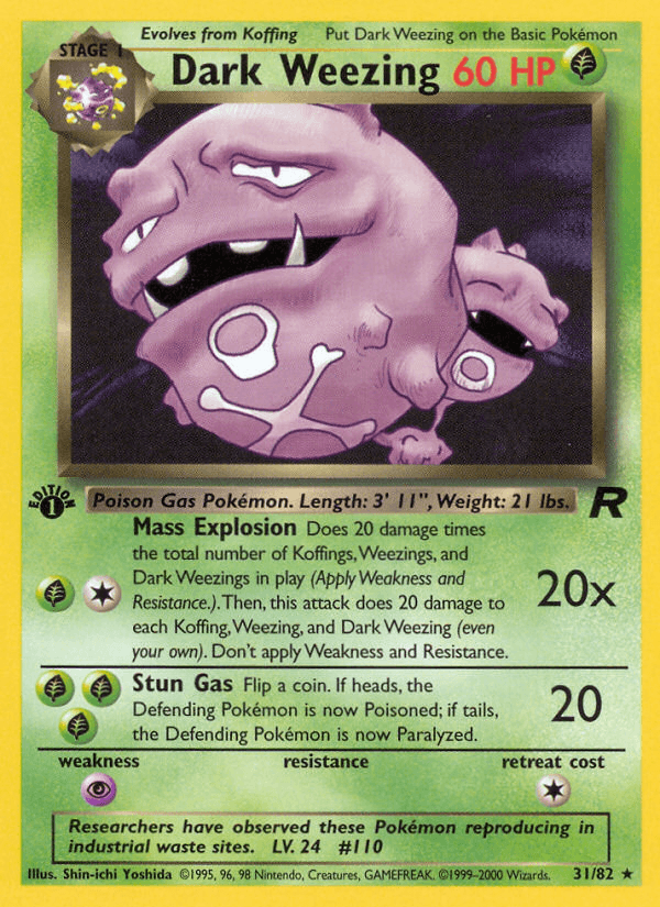 Dark Weezing — Team Rocket 31/83