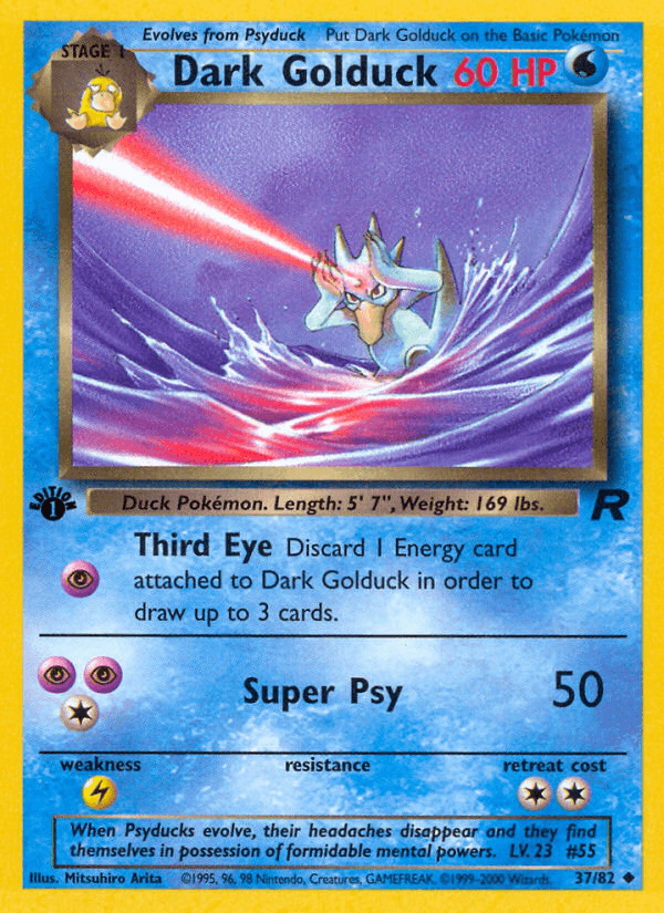 Dark Golduck artwork — Team Rocket 37/83