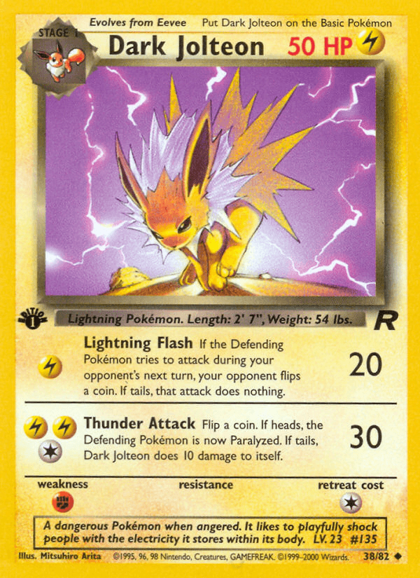 Dark Jolteon — Team Rocket 38/83