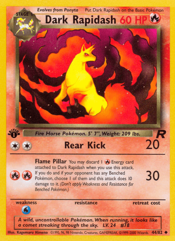 Dark Rapidash — Team Rocket 44/83
