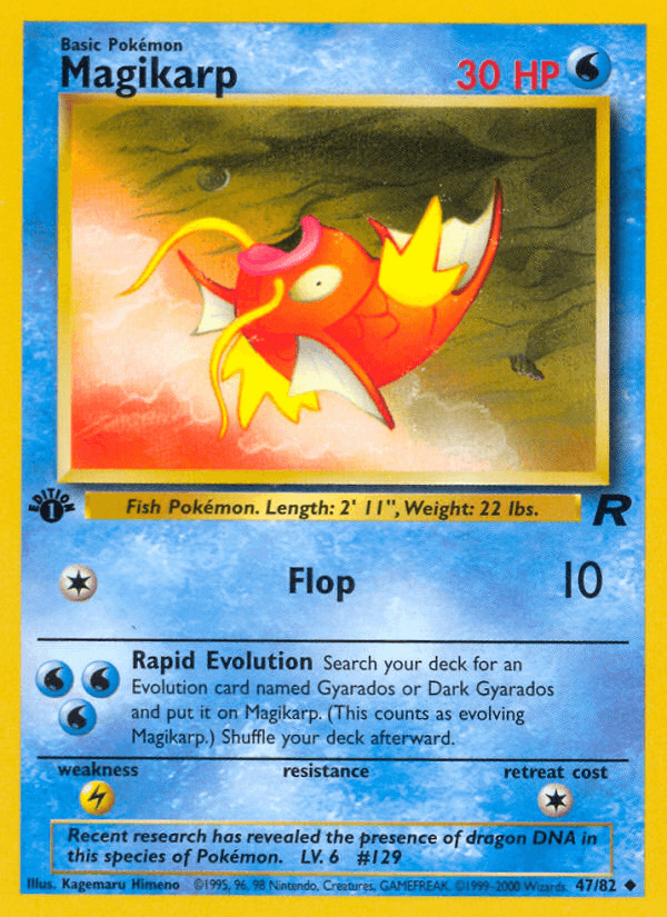 Magikarp artwork — Team Rocket 47/83