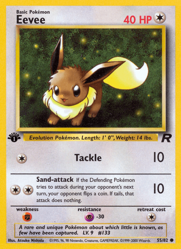 Eevee artwork — Team Rocket 55/83