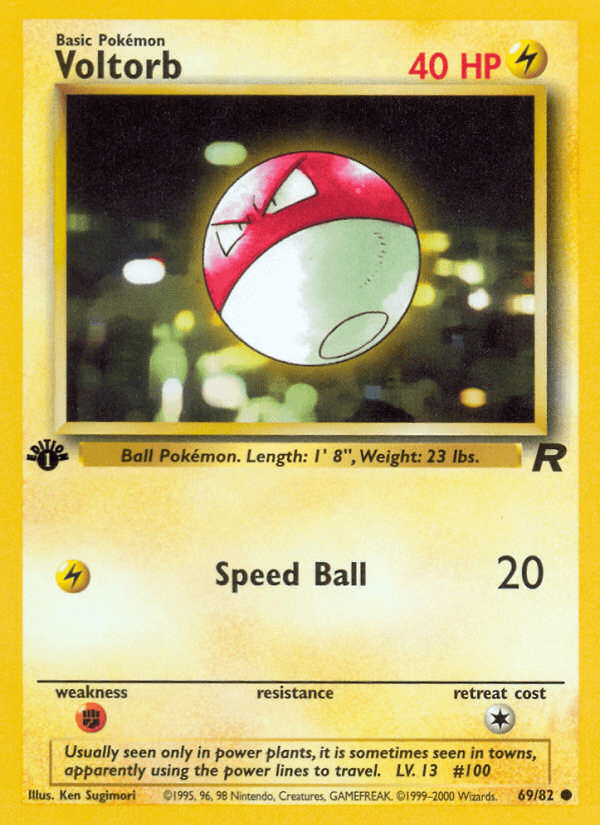 Voltorb artwork — Team Rocket 69/83