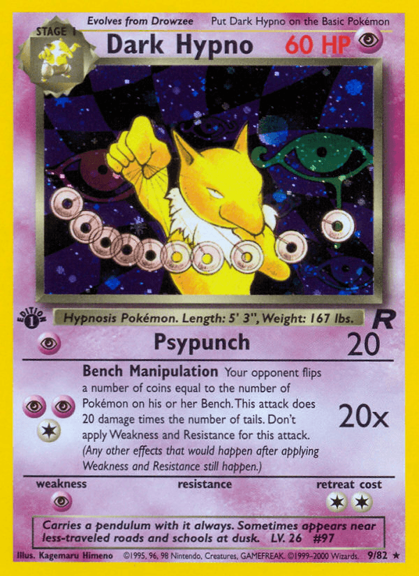 Dark Hypno artwork — Team Rocket 9/83