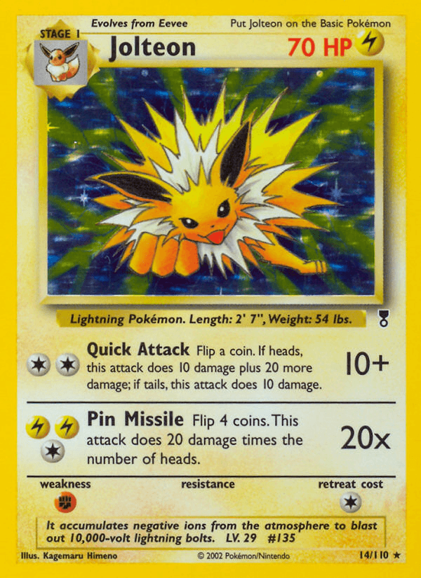 Jolteon artwork — Legendary Collection 14/110