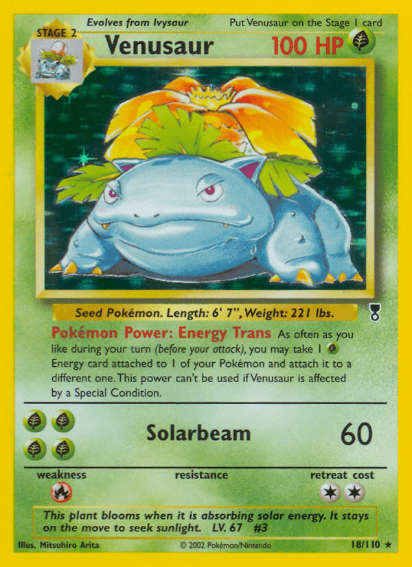 Venusaur artwork — Legendary Collection 18/110