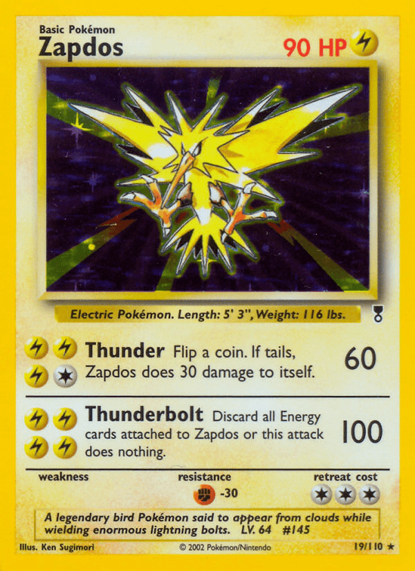 Zapdos artwork — Legendary Collection 19/110