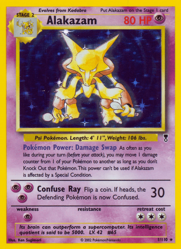 Alakazam artwork — Legendary Collection 1/110