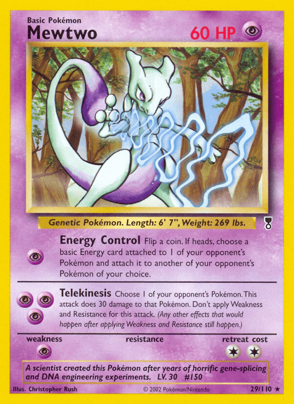 Mewtwo artwork — Legendary Collection 29/110