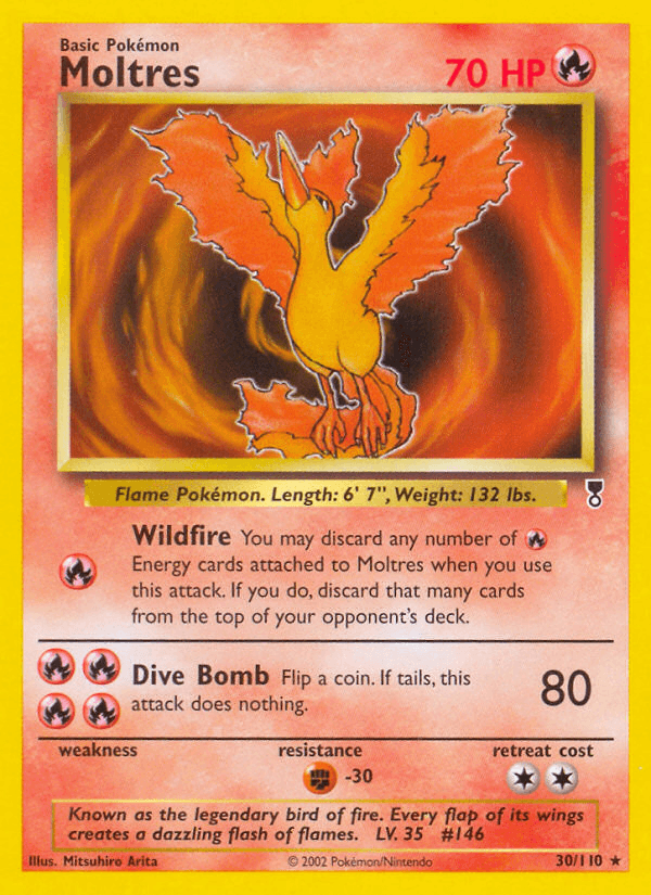 Moltres artwork — Legendary Collection 30/110