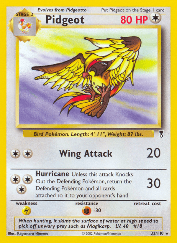 Pidgeot artwork — Legendary Collection 33/110
