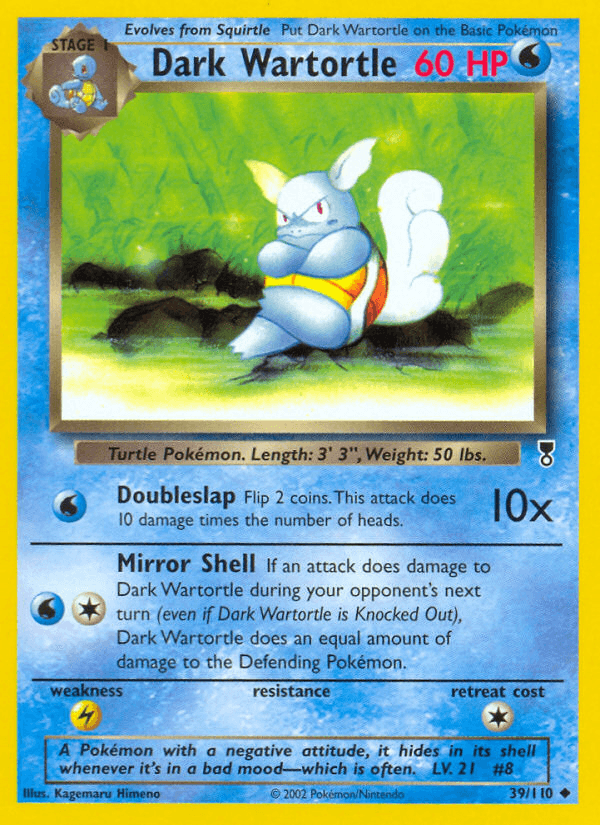 Dark Wartortle artwork — Legendary Collection 39/110