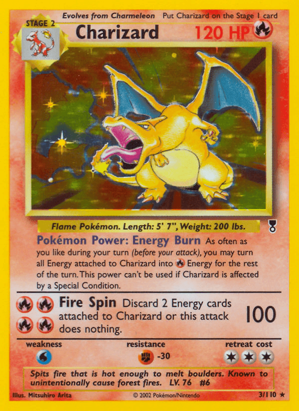 Charizard artwork — Legendary Collection 3/110