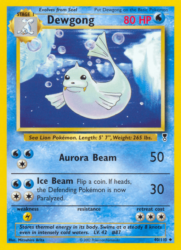 Dewgong artwork — Legendary Collection 40/110