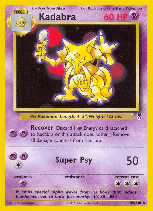 Kadabra artwork — Legendary Collection 49/110