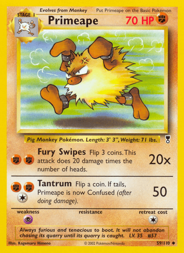 Primeape artwork — Legendary Collection 59/110