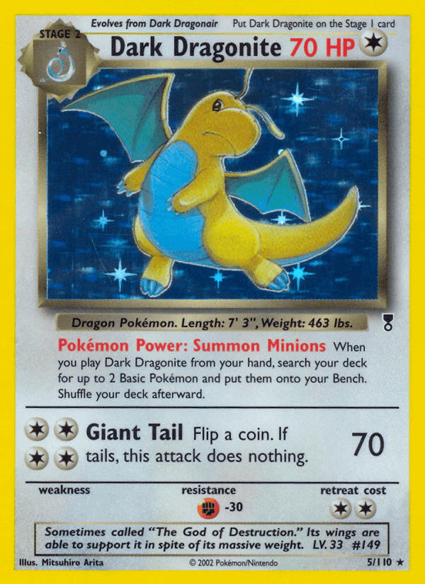 Dark Dragonite artwork — Legendary Collection 5/110