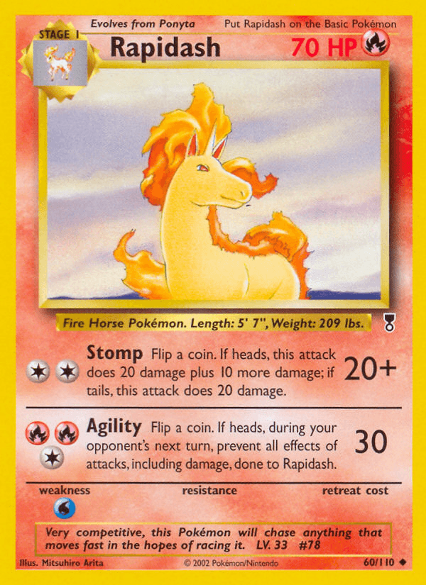 Rapidash artwork — Legendary Collection 60/110