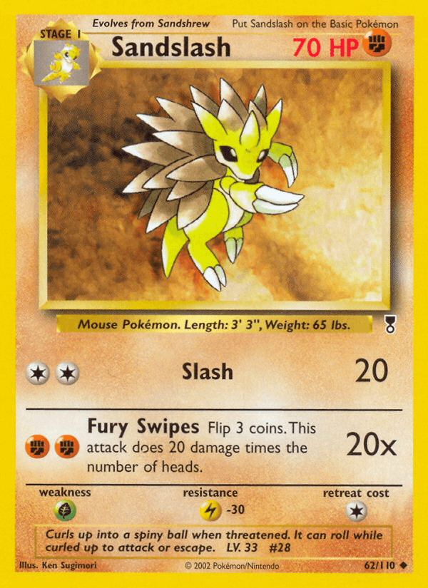 Sandslash artwork — Legendary Collection 62/110