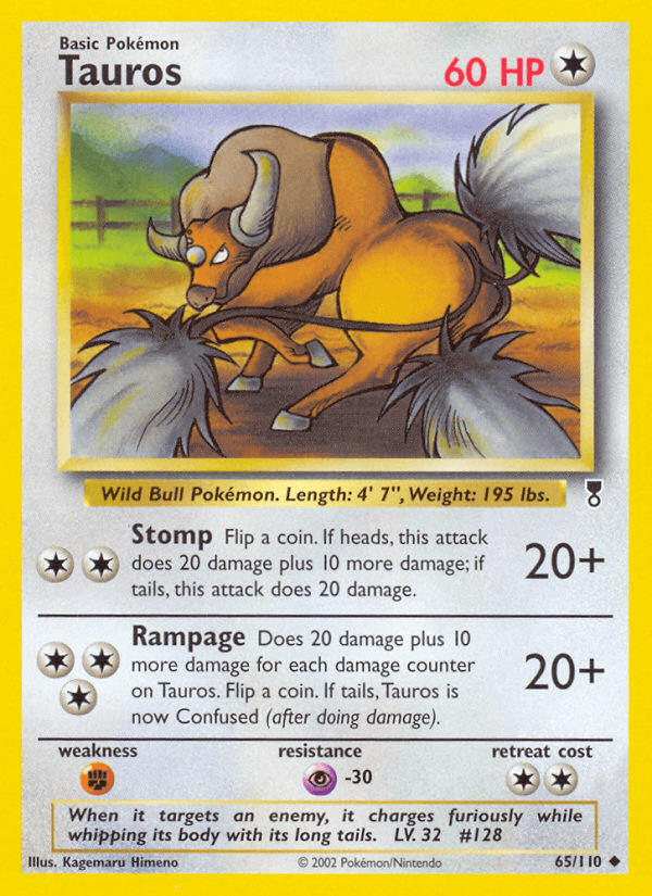 Tauros artwork — Legendary Collection 65/110