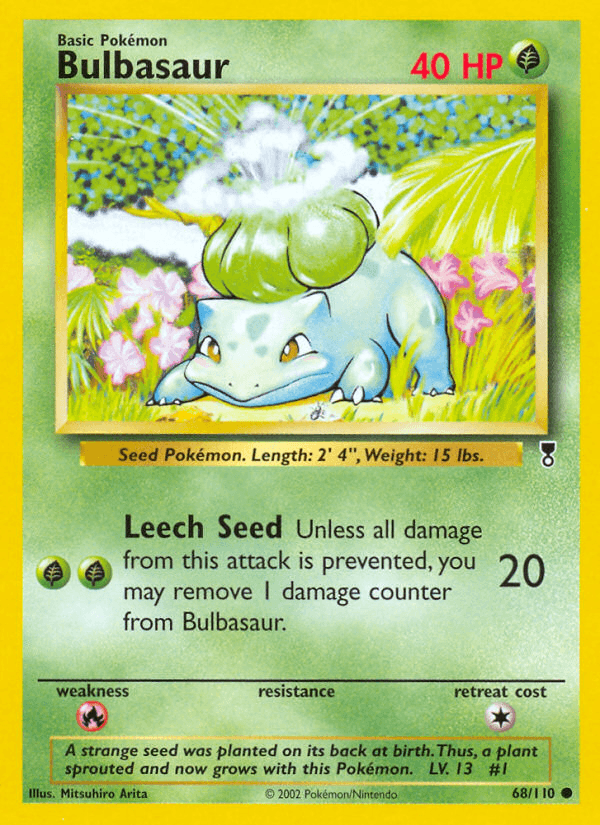 Bulbasaur artwork — Legendary Collection 68/110