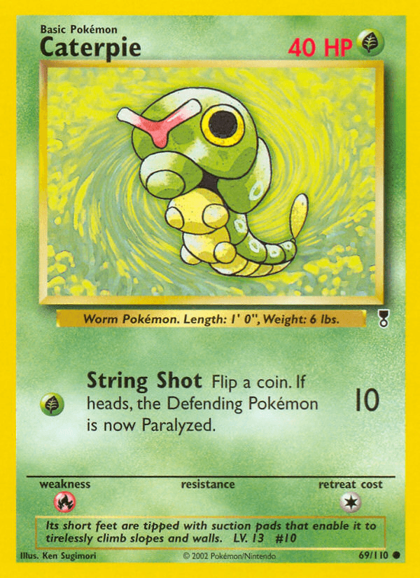 Caterpie artwork — Legendary Collection 69/110