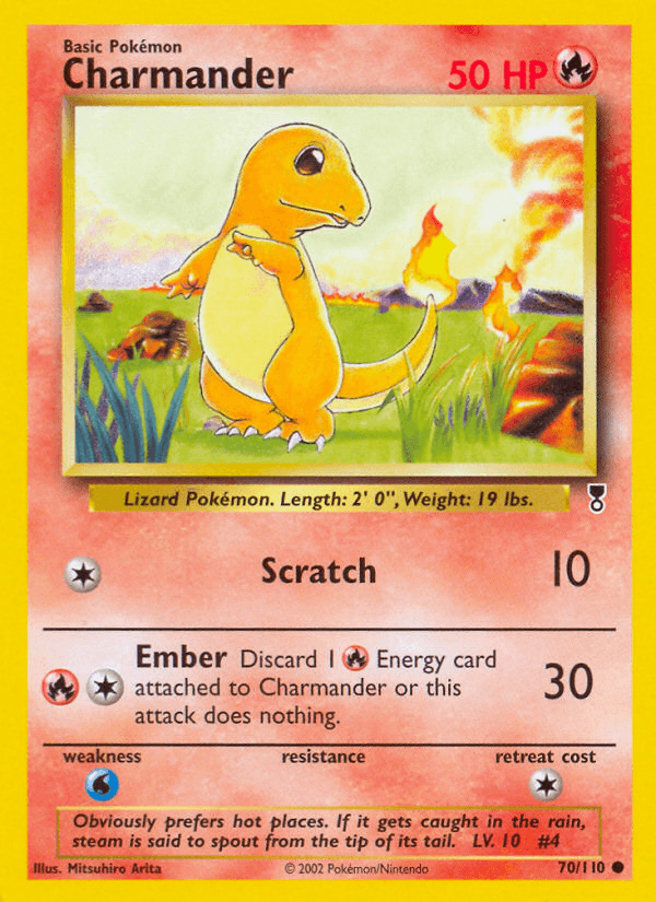 Charmander artwork — Legendary Collection 70/110
