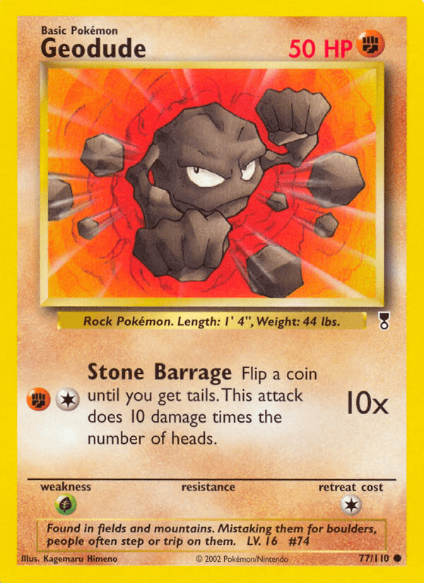 Geodude artwork — Legendary Collection 77/110