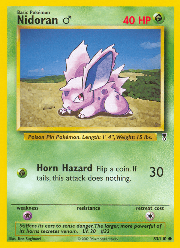 Nidoran ♂ artwork — Legendary Collection 83/110