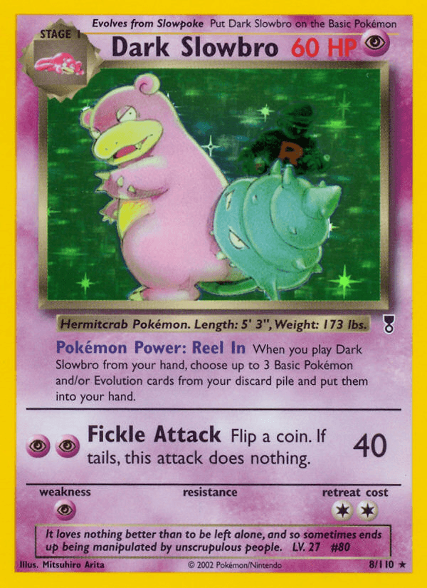 Dark Slowbro artwork — Legendary Collection 8/110