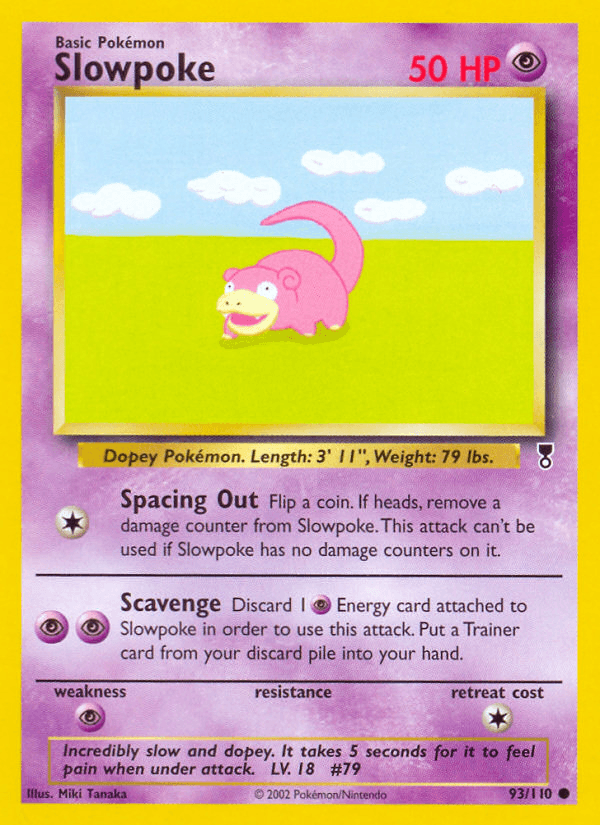 Slowpoke artwork — Legendary Collection 93/110