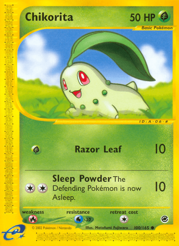 Chikorita artwork — Expedition Base Set 100/165