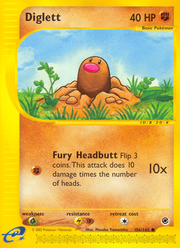 Diglett artwork — Expedition Base Set 106/165