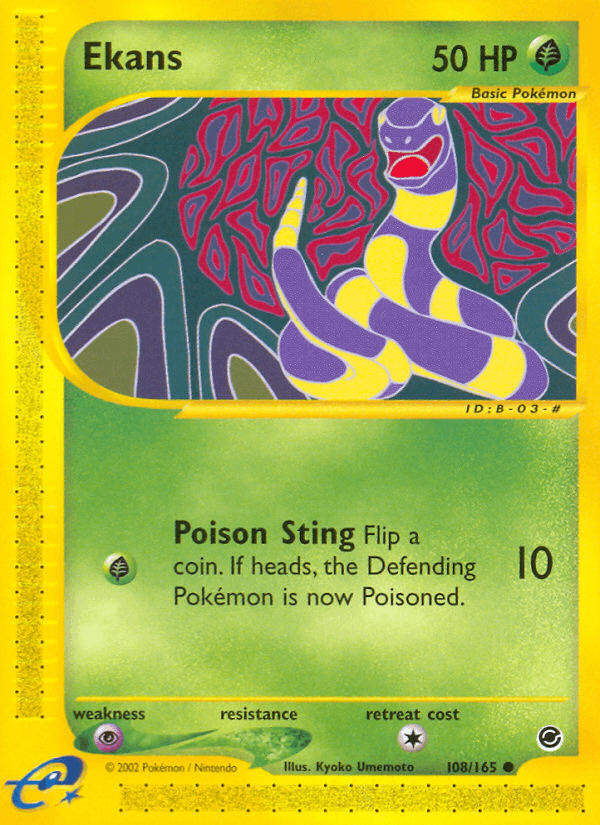 Ekans artwork — Expedition Base Set 108/165