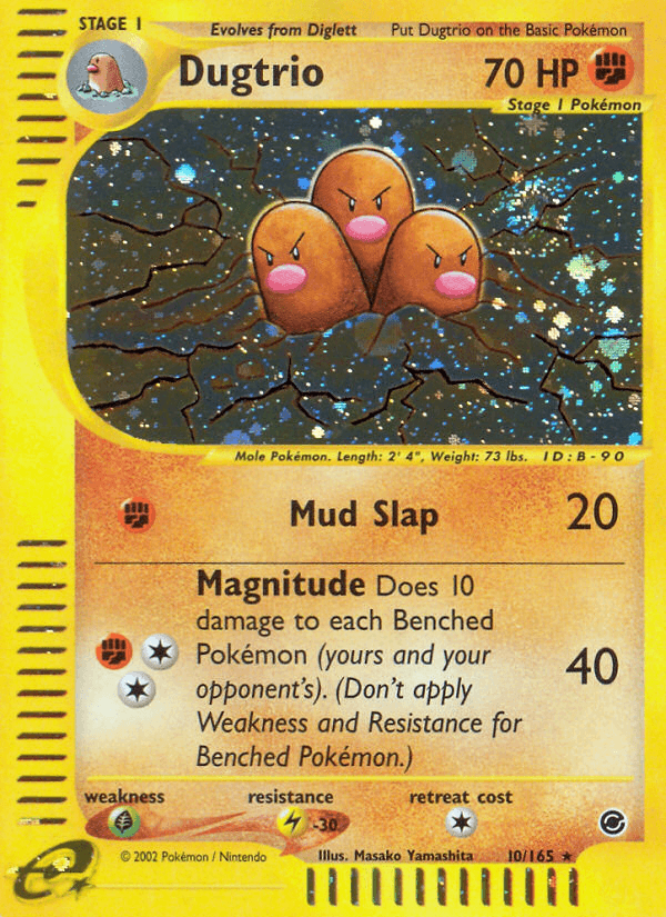 Dugtrio artwork — Expedition Base Set 10/165