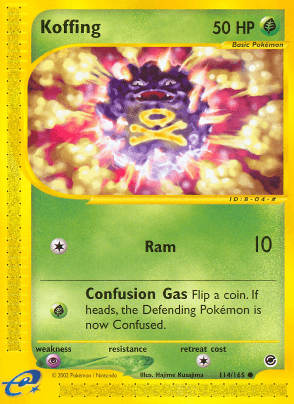 Koffing artwork — Expedition Base Set 114/165