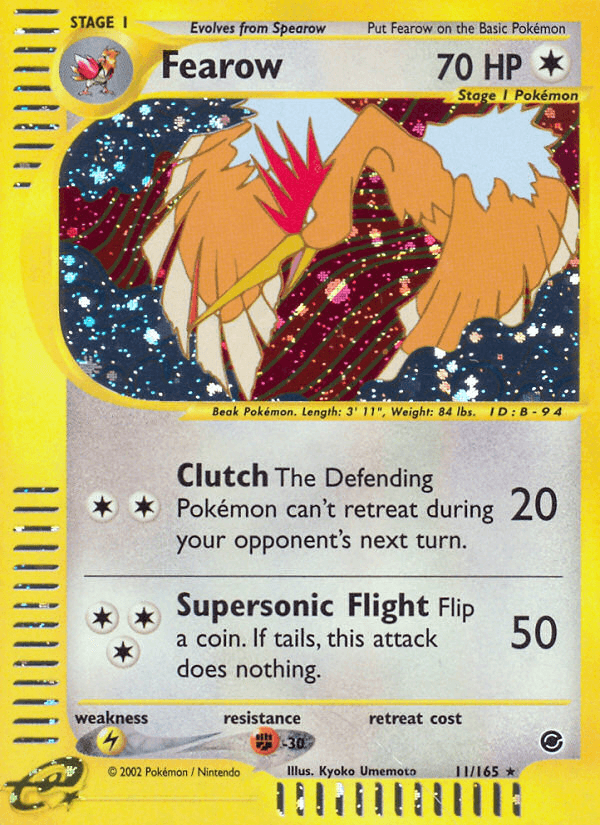 Fearow artwork — Expedition Base Set 11/165