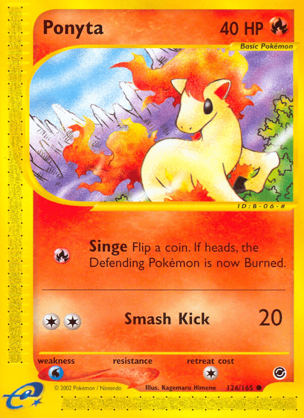 Ponyta artwork — Expedition Base Set 126/165