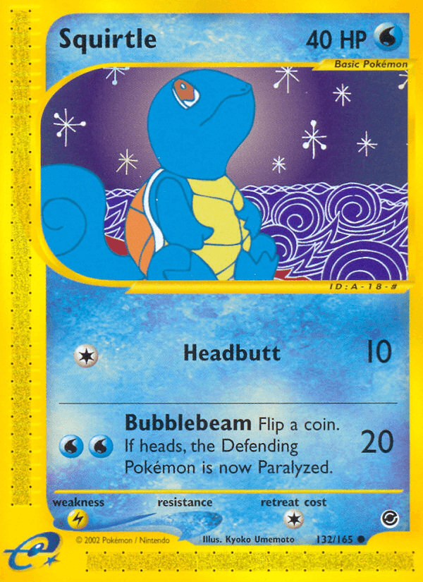 Squirtle artwork — Expedition Base Set 132/165