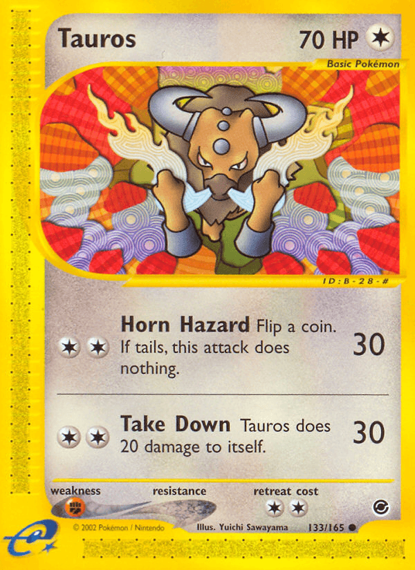 Tauros artwork — Expedition Base Set 133/165