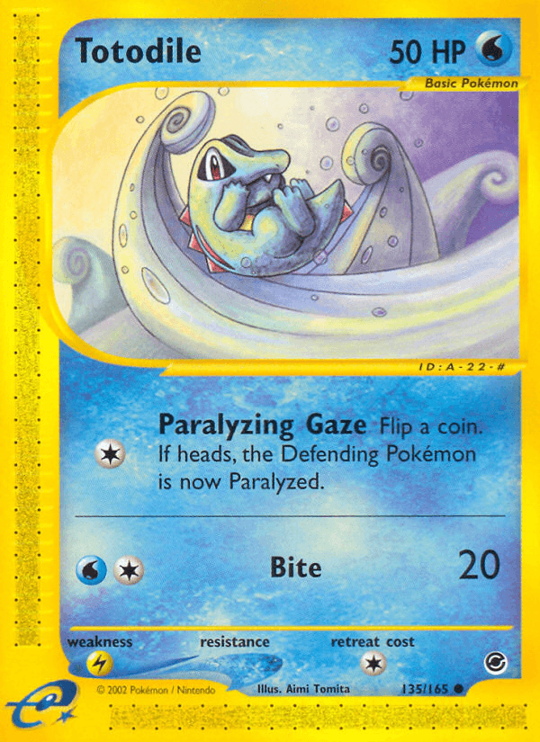 Totodile artwork — Expedition Base Set 135/165