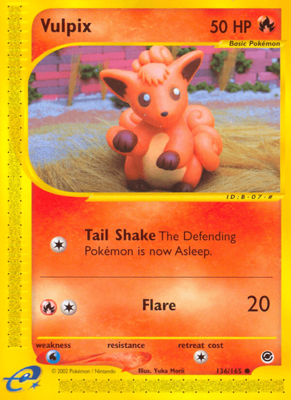 Vulpix artwork — Expedition Base Set 136/165