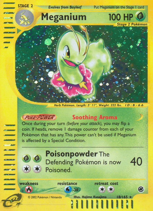 Meganium artwork — Expedition Base Set 18/165