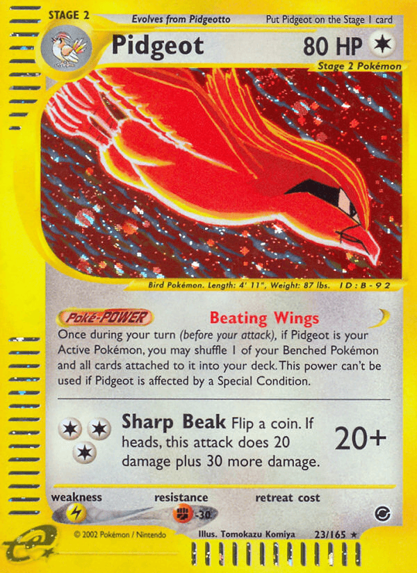 Pidgeot — Expedition Base Set 23/165